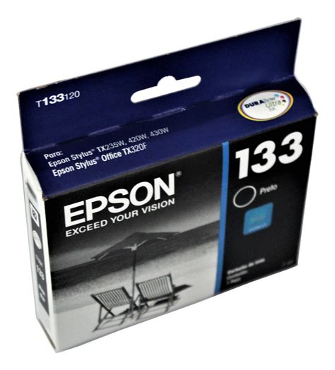 Cartucho De Tinta Epson 133 Preto Original P Tx235w Tx430w Mercado