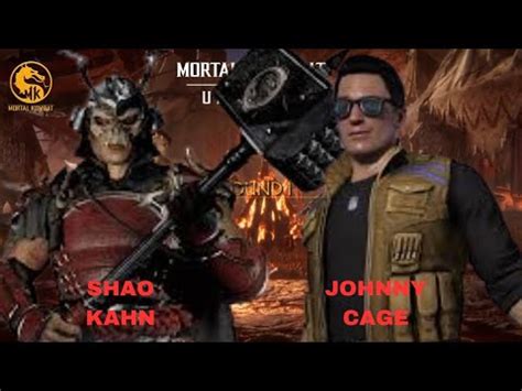 Shao Kahn Vs Johnny Cage Mortal Kombat 11 Ultimate Goro S Lair