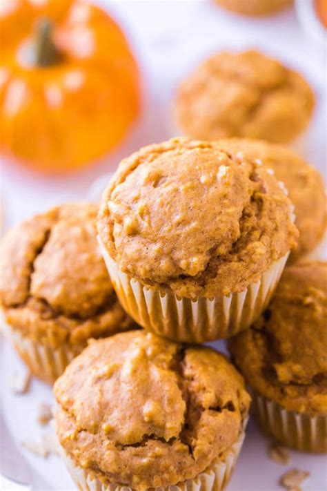 Healthy Pumpkin Oatmeal Muffins The Novice Chef