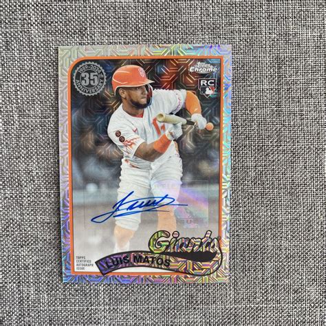 Topps Series Luis Matos Rc Mojo Refractor Auto Sf