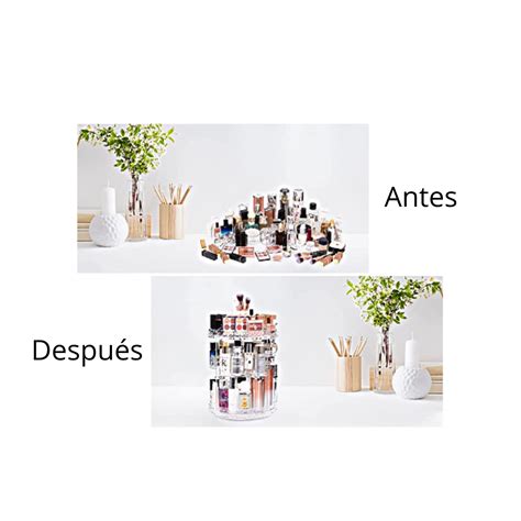 Ripley Organizador Acrilico De Maquillaje Y Cosmeticos Giratorio