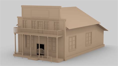 3D Wild West Saloon Model TurboSquid 2217017