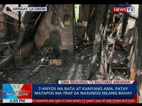 BP 7 Anyos Na Bata At Kanyang Ama Patay Matapos Ma Trap Sa Nasunog