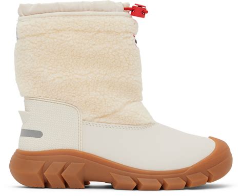 Hunter Kids White Wanderer Big Kids Boots Hunter