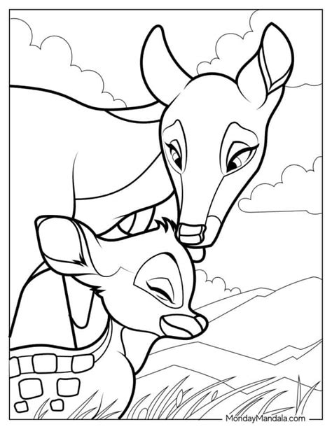 20 Bambi Coloring Pages Free Pdf Printables