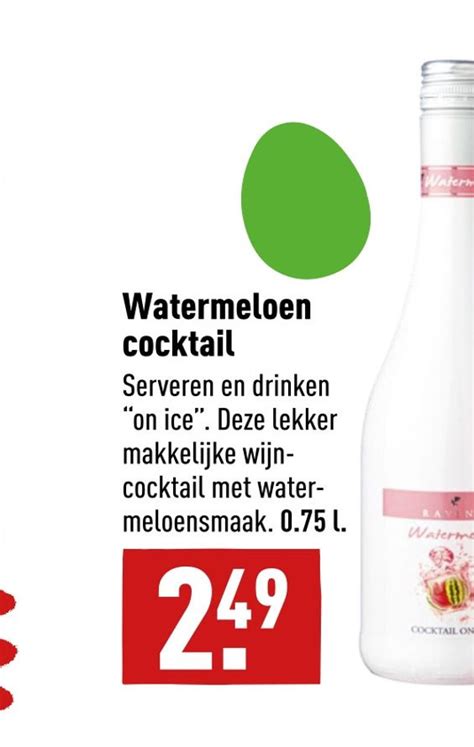 Watermeloen Cocktail Aanbieding Bij Aldi