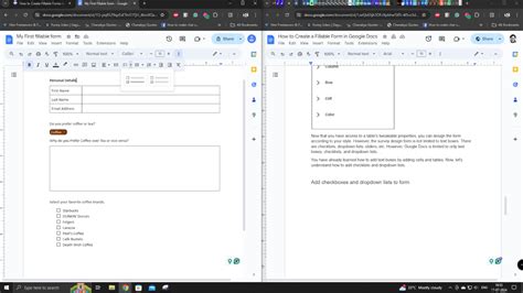 Como Criar Um Formul Rio Preench Vel No Google Docs