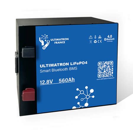 Ultimatron Batterie Lithium V Ah Lifepo Smart Bms Avec Bluetooth