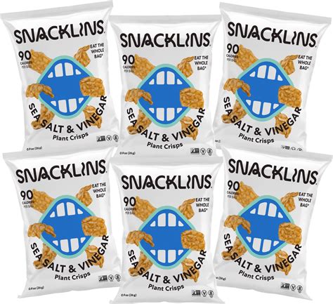 Snacklins Plant Based Crisps Vegan Healthy Snacks Gluten Free Grain Free Plant