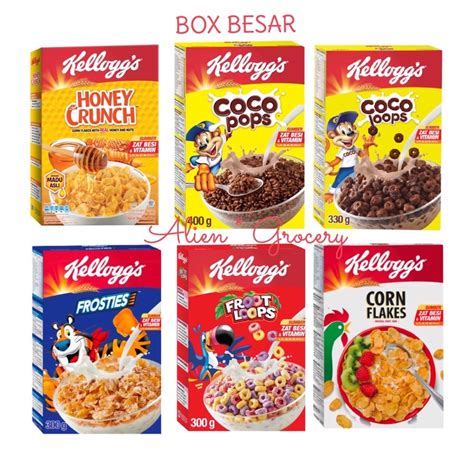 Kellog Kellogs Kelloggs Kelloggs Honey Crunch Corn Flakes Frosties Coco