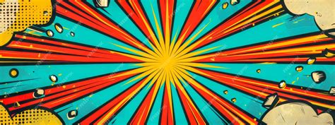 Premium Photo | Vibrant pop art explosion background