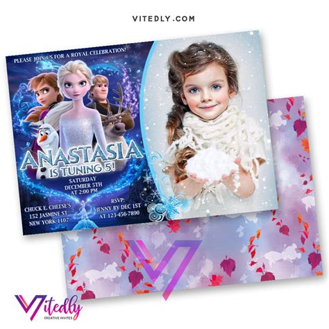 Frozen 2 Birthday Invitation Frozen 2 Invitation Frozen Invite Elsa