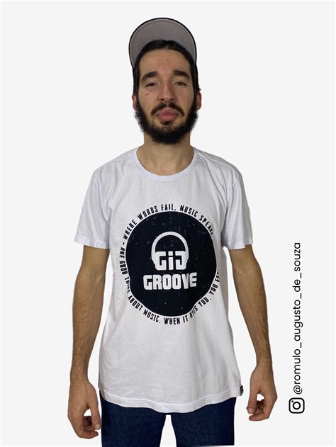 Camiseta Círculo Gig Branca Oficial Gig Groove Store