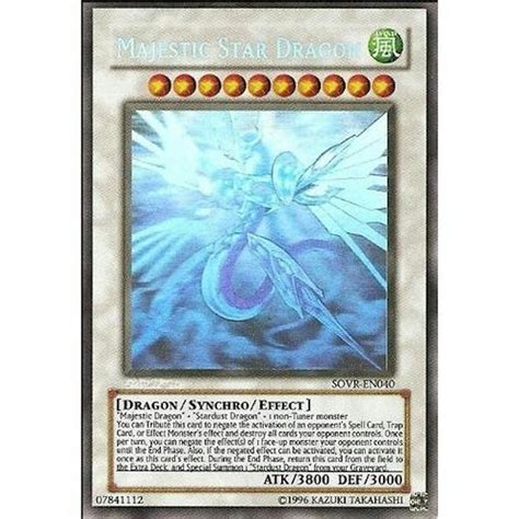 Yu Gi Oh Stardust Overdrive 1st Edition Single Majestic Star Dragon