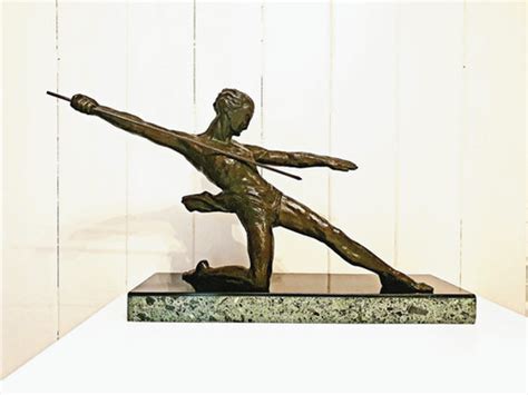 Michel Decoux Le Guerrier Bronze Anna S Art Deco