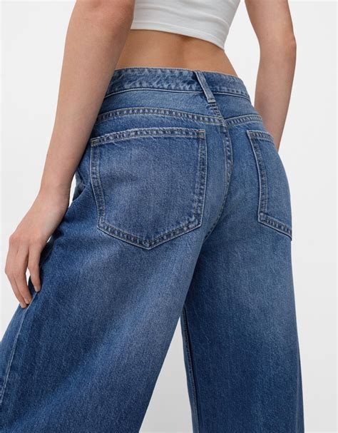 Wide Leg Jeans Bsk Teen Bershka