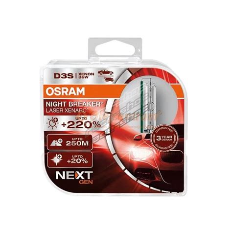 Osram Xenon Headlight Lamps XENARC NIGHT BREAKER LASER NEXT GEN D3S