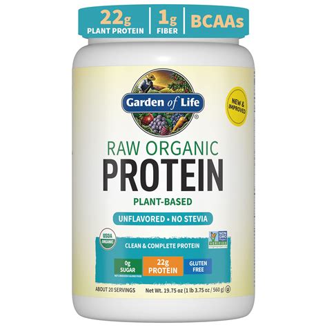 Buy Garden Of Life Vegan Unflavored Protein Powder 22g Complete Based