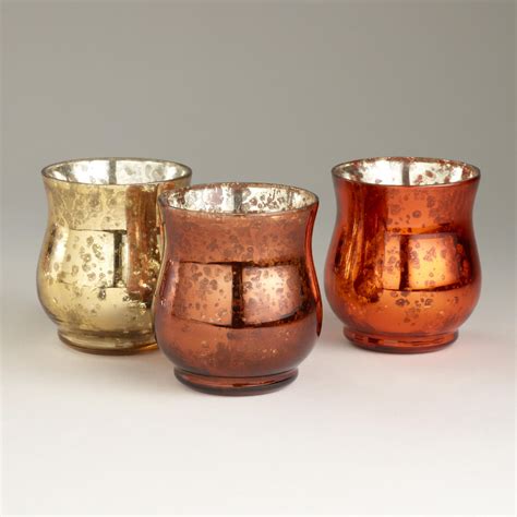 Fall Mercury Votive Candleholder Set Of 3 World Market Candle