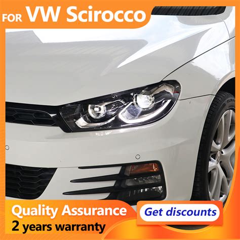 For VW Scirocco Headlights 2009 2017 Scirocco 1 4T 2 0T Dynamic Turn