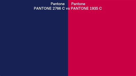 Pantone 2766 C Vs PANTONE 1935 C Side By Side Comparison