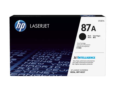 Cartucho de Tóner HP 87A Negro LaserJet Original CF287A Tienda HP