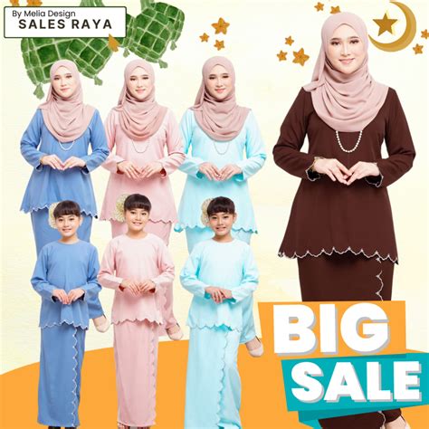 By Melia Design Baju Hot Raya 2024 Kurung Lily Kedah Sulam Biku Cotton