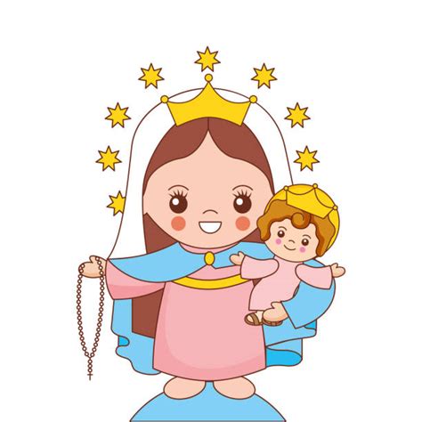 Kids Praying The Rosary Illustrations Royalty Free Vector Graphics