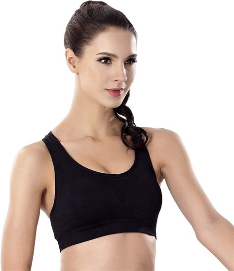 Yiveko Padded Sports Bras For Women Racerback High Impact Fitness Bras