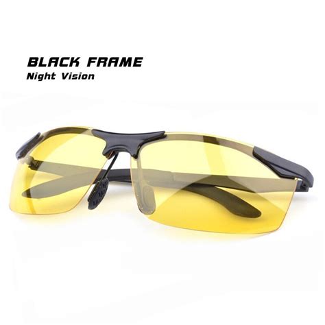 2019 Men Sunglasses Polarized For Safety Night Driving Glasses Women Yellow Lens Sunglasses