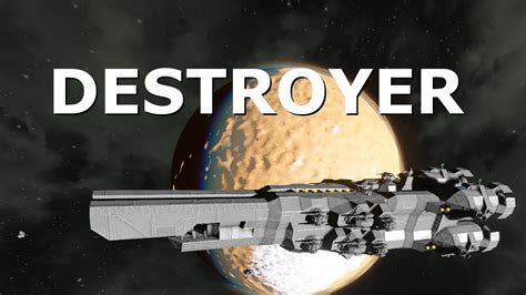 Space Engineers Ship Showcase Destroyer YouTube