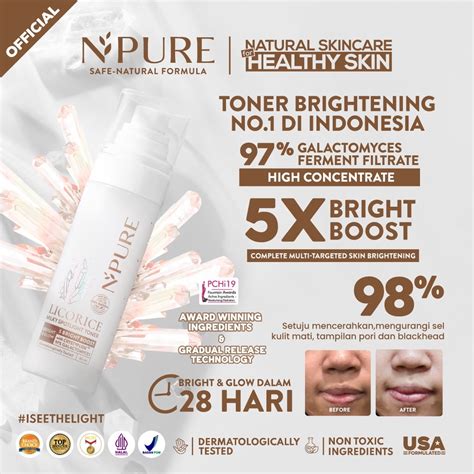 Jual Npure Licorice Brightening Series The Light Cleanser Milky