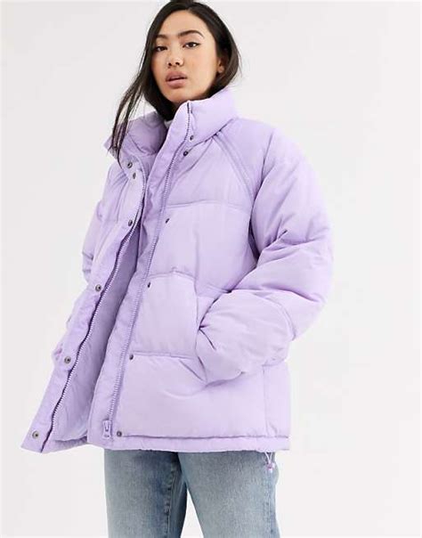 Дутая лавандовая куртка Weekday | ASOS