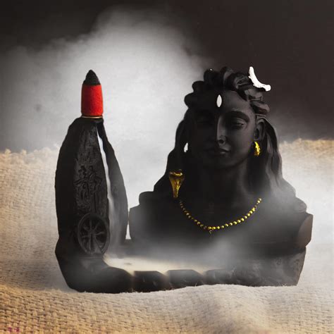 Buy Shri Anand Dharmik Adiyogi Dhyana Mudra Idol Fountain Matte Black