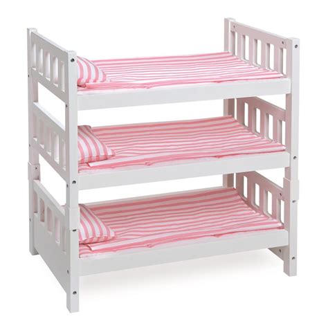 Badger Basket 1 2 3 Convertible Doll Bunk Bed With Baskets And Free