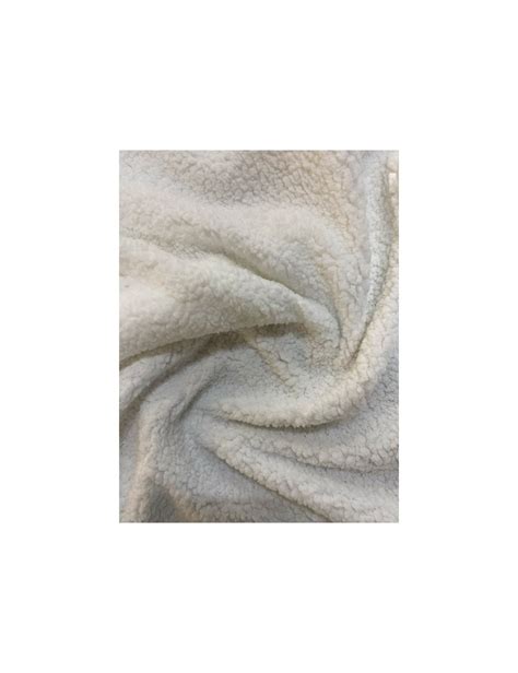 Tissu Sherpa Blanc