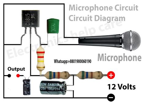 How To Make Mic Pre Amplifier Circuit Using Bc547 Very Sensetive Microphone Booster Circuit