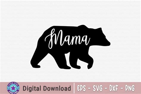 Mama Bear Clip Art Mom Quote Design So Fontsy