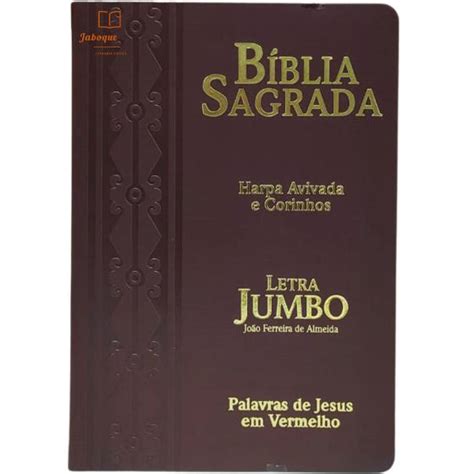 B Blia Sagrada Masculina Letra Jumbo Ultra Gigante Harpa Crist