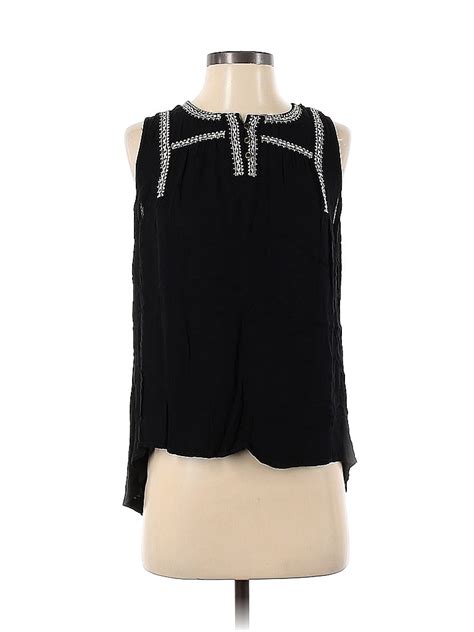 Knox Rose 100 Rayon Black Sleeveless Blouse Size M 42 Off Thredup