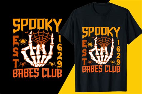 Spooky Est Babes Club T Shirt Graphic By Graphical Shop Creative