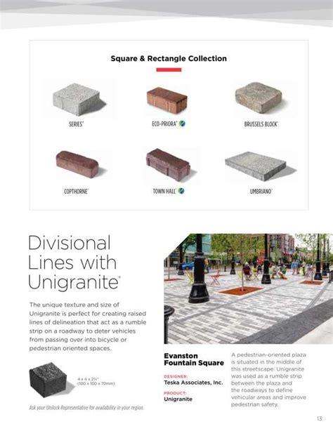 Unilock Catalogs Wayfinding And Delineation Brochure Arcat