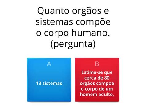 Corpo Humano Ano Quiz