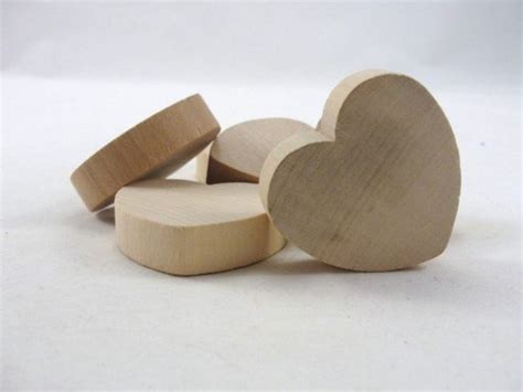 Reserved Chunky Wooden Hearts Inch Wide