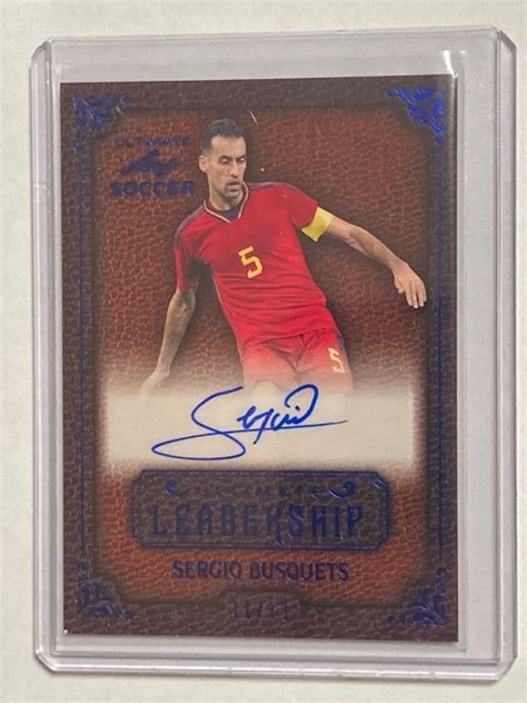 2022 Leaf Ultimate Soccer Autograph Sergio Busquets 11 セルヒオ・ブスケツ 直筆サイン