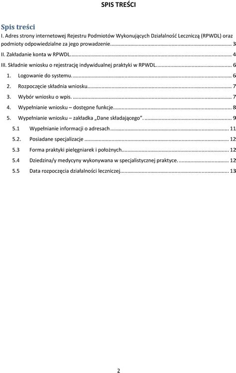 Instrukcja Wype Niania Wniosku O Wpis Do Pdf Darmowe Pobieranie