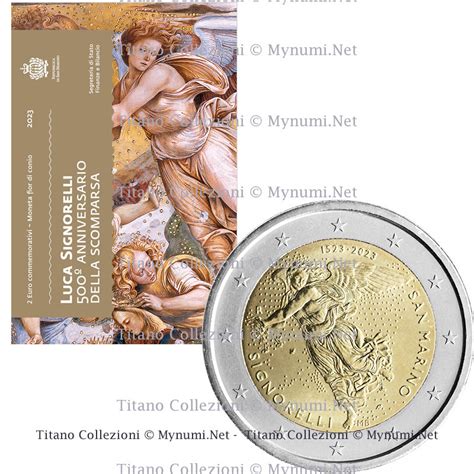 2023 2 Euro SAN MARINO 500º della Morte di Luca Signorelli FDC Mynumi