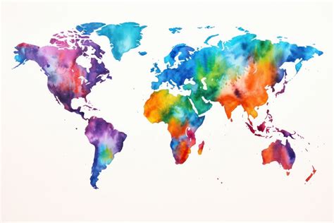 World Map Painting World Art Free Photo Illustration Rawpixel