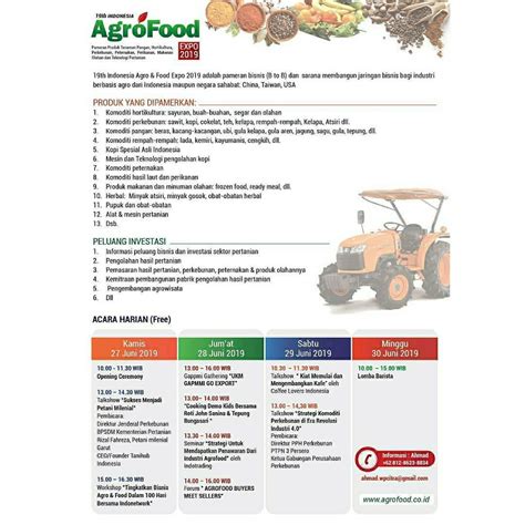 IKUTI INDONESIA AGRO FOOD EXPO 2019 Pak Tani Digital