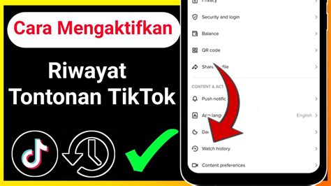 Cara Mengaktifkan Riwayat Tontonan TikTok Cara Memperbaiki Riwayat